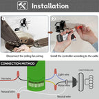 Ceiling Fan Remote Replacement Hunter 99770, Universal Ceiling Fan Remote Control Kit Replacement for 99770 99392 99813 99815 99384 99772 99122 99123 99600