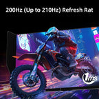 KTC 27 Inch Gaming Monitor 27M1, 1440p 200Hz Computer Monitor with Built-in Sperkers, Up to 210Hz, 2K QHD Fast IPS, Adaptive Sync, 130% sRGB, ΔE＜2, Height Adjustable Monitors with Shielding Hood
