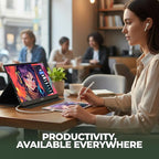 AOC 16T20 Portable Monitor 15.6" FHD 1080p IPS Display, USB-C Portable Laptop Screen, Mini HDMI, Built-in Speakers, Travel Monitor with Smart Cover, Compatible with Laptops, MacBook, PS5, Xbox