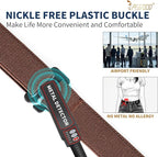 JASGOOD Women No Show Stretch Belt Elastic Web Strap Belt with Flat Buckle for Jeans Pants Dresses