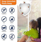 Magnetic Screen Door, Heavy Duty Door Screen Magnetic Closure Keep Bugs Out,Pet & Kid Friendly，Hands Free Door Screen Fit Door Size 32 x 80 Inches White