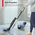 Ultenic Wet Dry Vacuum Cleaner,Cordless Vacuum Mop Combo with Self-Cleaning,Smart Mess Detection,50mins Runtime,3-in-1 Vacuum Mop for Hard Floors,Edge Cleaning,LED Display,Black,AC1 Elite