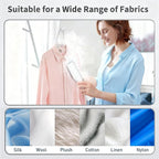 Portable 3-in-1 Clothes Steamer Iron - Handheld Mini Steam Iron, Wet & Dry Ironing, 15s Fast Heat, 900W Powerful Steam, Compact Travel Wrinkle Remover for Home & Office, Includes Travel Bag (120V)