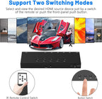 4K@60Hz 5 in 1 Out HDMI Switch, 5 Port HDMI Switcher Selector Support HDR10 & HDCP 2.2 & Full 3D with IR Remote Control and ON/Off Switch for Nintendo Switch,Xbox PS5/PS4,Fire Stick,Roku,Apple TV