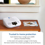 ADT Medical Alert Plus - in-Home Medical Alert System for Seniors - Cellular 4G Coverage, 600ft Pendant Range, Home Temperature Monitoring, 24/7 U.S. Based Monitoring (Fall Detection Pendant)