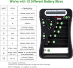 Tenergy T-333 Universal Battery Tester, LCD Display, Cell Checker, Multi-Purpose Small Battery Tester, for AA, AAA, C, D, 9V, CR123A, CR2, CRV3, 2CR5k CRP2, and Button Cell Batteries