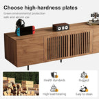 Pajiasen 70.87″ Mid Century Modern Walnut TV Stand with Grille Doors, Storage Cabinets,Entertainment Center for TVs Up to 80",Media Console for Living Room or Bedroom