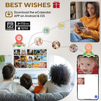 Digital Calendar, 21.5" Electronic Calendar For Wall, 1080P IPS Touchscreen Smart Family Planner& Chore Chart, Two - Way Sync With Phones Supports All Google Play Apps, Wall/Desk Mountable