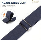 JASGOOD Women No Show Stretch Belt Elastic Web Strap Belt with Flat Buckle for Jeans Pants Dresses