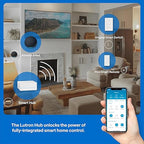 Lutron Caseta Original Smart Light Switch Kit w/ Wall Plate and Smart Hub, Compatible w/ Alexa, Apple Home, Google Home, Single-Pole/3 Way, 5 Amp, P-BDG-PKG1WS