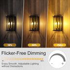 GvvooHome Candelabra Light Bulbs 40 watt Equivalent, E12 LED Bulb Dimmable Chandelier Bulbs, B10 Candle Light Bulbs 2700K Soft White, 90+CRI, 400LM, Cear Glass, 24 Pack