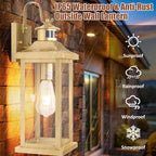 Roravilila 2-Pack Gold Dusk to Dawn Motion Sensor Lights 18 Inch, Large Outdoor Light Fixtures IP65 Waterproof Anti-Rust Brass Outside Lights for House Photocell Modern Exterior Lanterns Wall Mounted