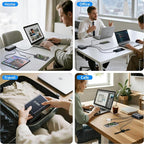 440W Fast Charging 8 Port USB C Charger Block, Multi-Device USB Charging Station Wall Desktop Charger with GaN Ⅲ Technology, USB-C Charger Adapter for MacBook/iPad/iPhone 16/Samsung Galaxy/DELL/HP