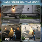 Kainozoic Motion Sensor Dawn to Dusk Outdoor Sensor Light Fixture Anti-Rust Exterior Wall Lighting Waterproof Outdoor Wall Lantern for Porch Patio Front Door Garage - 2 Pack