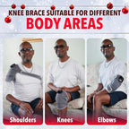 FORTHiQ RED+ Knee Brace with Heat and Red Light Therapy, Knee Massager with 5 Intensity Levels, 52 Red & Infrared Lights, Cordless, Adjustable for Knees, Elbows & Shoulders, FSA-HSA Eligible, 2 Pieces