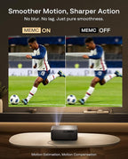 Aurzen EAZZE D1 MAX Upgraded Google TV Smart Projector 4K Supported, 1000 ANSI Lumens, MEMC Tech, Fully Automatics, 20W DoIby Audio, Home Theater Movie Projector with WiFi and Bluetooth, Black