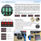 CANRIA K8MINI ARTNET+DMX Console LED Pixel Controller, for SPI-TTL LED Light, Online Offline, Addressable Programmable, 2G SD Card With 96 Program Modes and Offline Software.