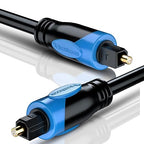 BlueRigger Digital Optical Audio Toslink Cable (10FT, Fiber Optic Cord, 24K Gold-Plated) - Compatible with Home Theatre, Sound Bar, TV, Xbox, PlayStation PS4