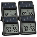Digital Indoor Thermometer & Hygrometer, Light Powered (No Rechargeable Batteries Runs Only on Real-time Light Exposure) Solar Indoor Temperature and Humidity Monitor, Humidity Gauge