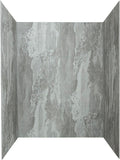 Palisade 78in x 60in x 30in Waterproof Vinyl Shower Surround Kit with Accessories in Urban Slope