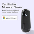 Meeting Owl 4+ 360-Degree, 4K Smart Video Conference Camera, Microphone, and Speaker (Automatic Focus, Zooming, Noise Equalizing, Certified for Microsoft Teams)