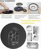 4Pack 12 Inch Dimmable Led Flush Mount Ceiling Light Fixture,Black Round 24w 3000K-6000K, 5CCT Selectable, Modern Flat Panel Super Slim Led Ceiling Light,for Living Dining Kitchen Bedroom Room office