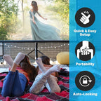Projector Screen 84" with Floor Standing Portable Fold-Out Roll-Up Tripod Manual, Mobile Movie Screen, Home Theater Cinema Wedding Party Office Presentation, Quick Assembly