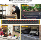 CRST Heavy Duty Metal Power Strip with Individual Switches, 12 Outlets Long Surge Protector Power Strip (1020J), 15A/1875W, 9FT Cord, Use for Garage Workshop Office School and Home...