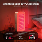 EmberTouch Red Light Therapy Panel - 660nm & 850nm Infrared Light Therapy Lamp with Smart App Control, 55 LEDs High Power Device at Home for Body, Face, Recovery, Skin Health, 115W (PRO100)