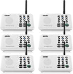 Wuloo Intercoms Wireless for Home 5280 Feet Range 10 Channel 3 Code, Wireless Intercom System for Home House Business Office, Room to Room Intercom, Home Communication System (6 Units Set, White)