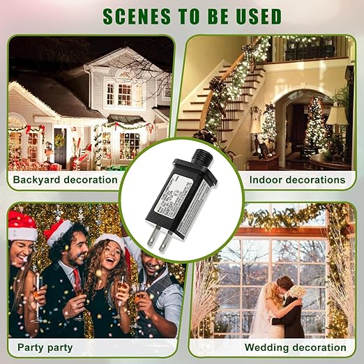 SIGANDG 30V 3.6W LED Transformer Replacement Class 2 Power Supply for Christmas String Light Inflatable Decorations LED Controller IP44 Waterproof Low Voltage