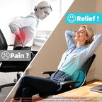 Back Roller for Back Pain Reliefn & Stretching, Deep Tissue Massage Roller Supports Up to 530 lbs / 240 kg, 5.5''-7.5'' Curved Foam Roller for Home Physical Stretching