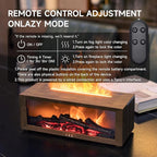 Fireplace Flame Air Diffuser Humidifier,7 Colors Aromatherapy Essential Oil Diffuser,Ultrasonic with Timer for Home,Bedroom,Office,Yoga (Dark Wood Grain)