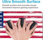 American Flag XXL Extended Mouse Pad, Laptop Pad, Waterproof, Non Slip, Gaming Office and Home Stitching Edge Table Pad 35.4 x 15.7 x 0.12 Inches