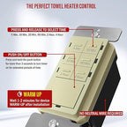 ENERLITES 4-Hour Countdown Timer Switch, 5-10-30-60 Min, 2-4 Hour, for Bathroom Fans, Heaters, Lights, LED Indicator, 120VAC 800W, No Neutral Wire Required, UL Listed, HET06-J-I, Ivory