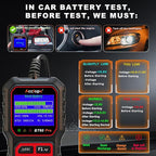 Acclope BT60 Pro Car Battery Tester with Cloud Printing,100-3000 CCA, Digital Analyzer for 6V/12V/24V Batteries, AGM Lithium Gel Battery Checker, Automotive Alternator System