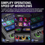 VSDINSIDE Macro Pad, Streaming Deck Stream Controller Soundboard Keypad, Programmable Keys USB Shortcut Keyboard for Gamer Streamer, Audio Mixer for OBS, YouTube, Office Desk Setup, PC, Mac