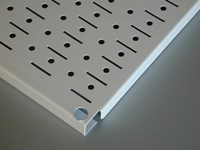 Wall Control Pegboard Organizer 4 ft. Metal Pegboard Standard Tool Storage Kit with White Toolboard and White Accessories