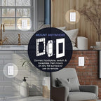 RunLessWire 3-Way Battery-Free DIY Wireless Light Switch Kit 150ft RF Range Self-Powered by Kinetic Energy for Hallways & Stairways: 2 Remote Switches Control 1 5A On/Off Receiver – Ivory