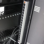 35 Bay Charging Cart for Laptops and Tablets Up to 16.3-inch, Mobile Charging Station with AC Outlets, Secure Storage and Cable Management, Mobile Charging Cabinet for Ipads, Chromebooks, Black