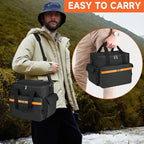 Carrying Case Compatible with Jackery Explorer 500/ECOFLOW River/River Pro/BLUETTI EB3A/GRECELL T500 Portable Power Station,Waterproof Travel Storage Bag for Charging Cable and Accessories(Bag Only)