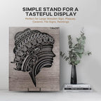 TR-LIFE 3 Pack 8 Inch Large Plate Stands for Display - Plate Holder Display Stand + Metal Frame Holder Stand for Picture, Book, Decorative Plate, Platter, Photo Easel