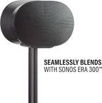 Sanus Wireless Speaker Stands for Sonos ERA 300™ (Black) - Pair, Perfect Stand Setup for Easy and Secure Mounting of New Sonos Era 300™ Speakers - OSSE32-B2