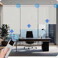 COOLWINDS Motorized Blinds with Remote Cordless Automatic Motorized Shades Custom Blinds for Windows Smart Curtains Compatible with Alexa Google Home(Solar Beige,W48 x H72in)