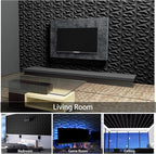 20 Pack 3D Textured Wall Panels – 12x12'' PVC Wall Coverings – Easy Install, Waterproof – Modern Accent Wall Decor for Living Room, Bedroom, Game Room – Covers 20 Sq.Ft.