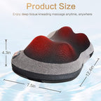 Papillon Shiatsu Back Massager with Heat, Deep Tissue Massage Pillow for Neck,Shoulder,Foot & Lower Back Pain Relief,Electric Kneading Massager for Home, Office, Car-Gifts for Mom, Dad, Men, Women