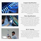 TREND Networks | SignalTEK QT Pro | All-in-One 10G Copper, Fiber & Wi-Fi Qualification Tester | Advanced Wi-Fi Diagnostics | PoE Load Testing & Network Diagnostics | R166001