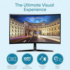 Samsung S36GD 27" Curved Monitor – LCD FHD, 16:9, 1920x1080, HDMI, VGA, VESA, Eye Saver & Flicker-Free Tech – Boomph's Comprehensive Ultimate Performance Cloth Solution for Your Workspace
