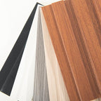 Art3d Slat Wall Panels, WPC Soundproof 3D Wall Paneling for Interior Wall Decor, TV Background, Samples 5-Pack 6 x 6 in.