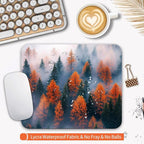 Armanza Square Mouse Pad Forests,Personalized Premium-Textured Custom Mouse Mat Design,Washable Mousepad Lycra Cloth,Non-Slip Rubber Base Computer Mouse Pads for Wireless Mouse